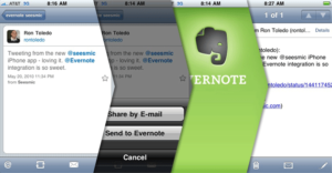Evernote Iphone app