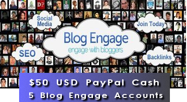 $50 USD Cash and Blog Engage Giveaway